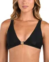 L Agence L'agence Lexie Solids Bikini Top In Black
