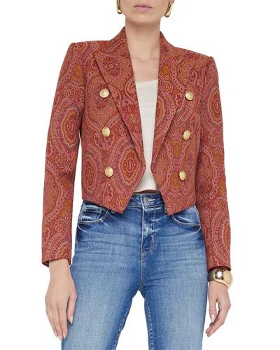 L Agence L'agence Lila Boxy Blazer In Orange