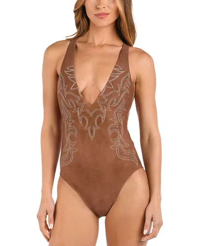 L Agence L'agence Lexie Bolero One-piece Swimsuit