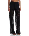 L Agence L'agence Livvy Lace Straight Leg Trousers In Black