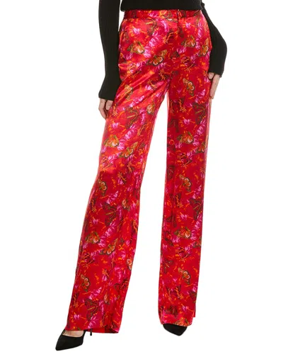 L Agence L'agence Livvy Straight Leg Silk Trouser