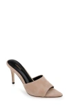 L Agence L'agence Lolita Pointed Toe Sandal In Cappuccino Suede