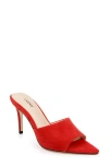 L Agence L'agence Lolita Pointed Toe Sandal In Red Suede