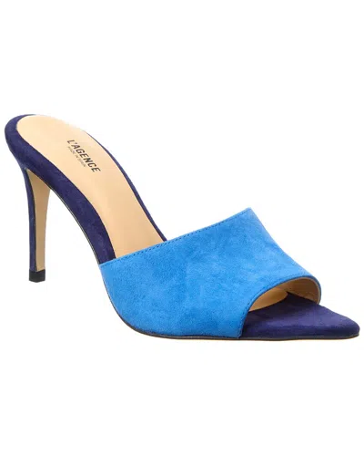 L Agence L'agence Lolita Suede Mule In Blue