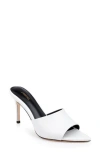 L Agence Lolita V Heel In Ivory Lizard