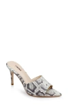 L Agence L'agence Lolita Vii Slide Sandal In Sand/ White