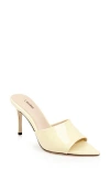 L Agence L'agence Lolita Vii Slide Sandal In Yellow Patent