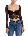 L'agence Lori Lace Bustier Top In Black
