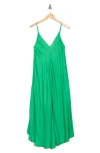L'agence Lorraine Sleeveless Trapeze Midi Dress