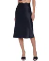 L Agence L'agence Loyal Lace Trim Silk Skirt