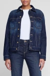 L Agence L'agence Mack Oversize Denim Jacket In Grainger