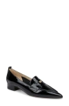 L Agence L'agence Maelys Pointed Toe Penny Loafer In Black