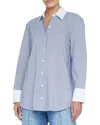 L Agence L'agence Malia Contrast Collar Tunic