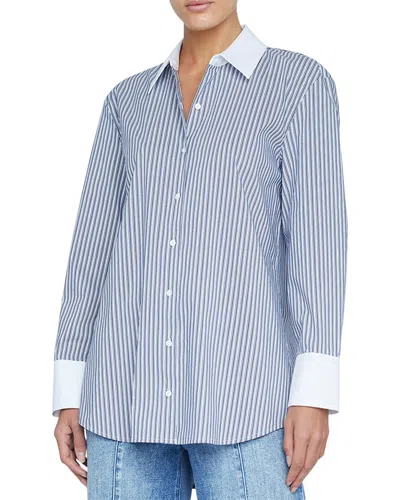 L Agence L'agence Malia Contrast Collar Tunic