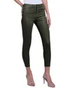 L Agence L'agence Margot Army Coated High-rise Skinny Jean