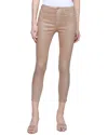 L Agence L'agence Margot Cappuccino Coated High-rise Skinny Jean