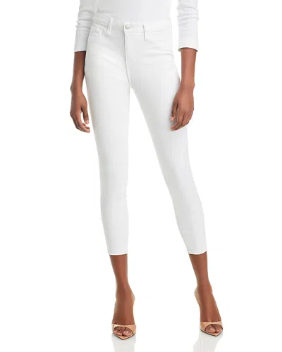 L Agence L'agence Margot Cropped Jeans In Blanc
