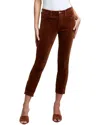 L Agence L'agence Margot High Rise Skinny Jean In Brown