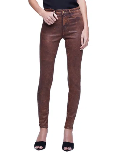 L Agence L'agence Marguerite High-rise Skinny Jean In Brown