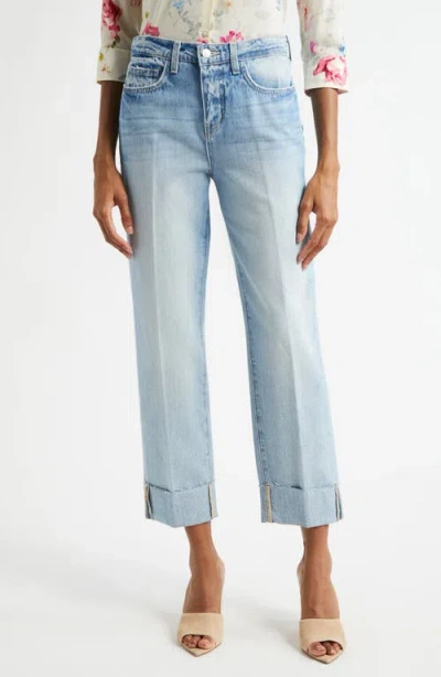 L AGENCE L'AGENCE MARIBEL HIGH WAIST CUFF STRAIGHT LEG JEANS