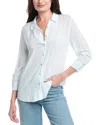 L'agence Marlene 3/4-sleeve Silk Blouse In White