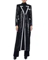 L Agence L'agence Marlowe Long Sequin Jacket