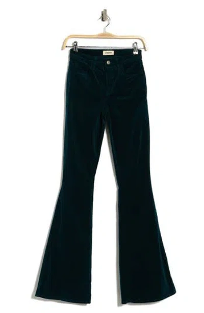 L Agence L'agence Marty High Rise Flare Leg Jeans In Black