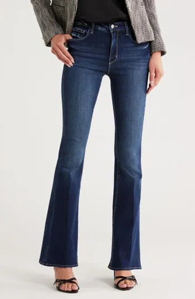 L Agence L'agence Marty High Waist Flare Jeans In Blue