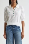 L Agence L'agence Masaki Collared Sweater In White