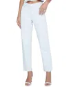 L Agence L'agence Mateo Mid-rise Slouchy Blue Frost Straight Jean In White