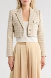 L'agence Maura Crop Jacket In Nude