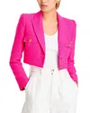 L Agence L'agence Maura Cropped Jacket In Pink Glo