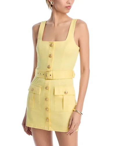 L AGENCE L'AGENCE MIDY BUTTON FRONT MINI DRESS