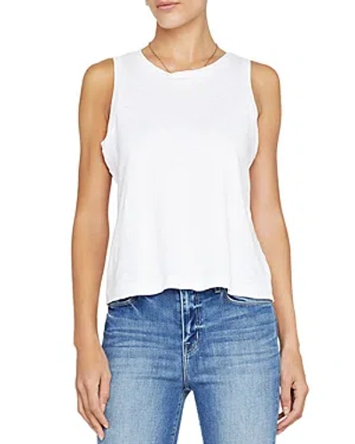 L Agence L'agence Mikaela Cotton Tank Top In White