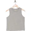 L Agence L'agence Mikaela Crop Tank In Heather Grey