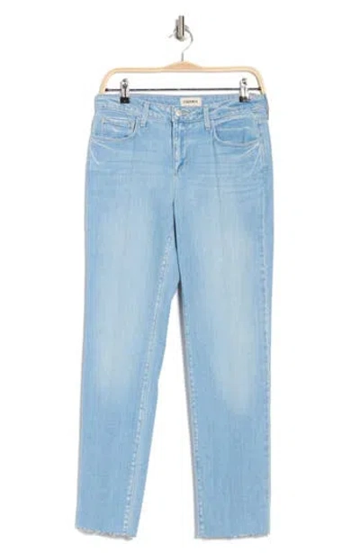 L Agence L'agence Milana Low Rise Raw Hem Stovepipe Jeans