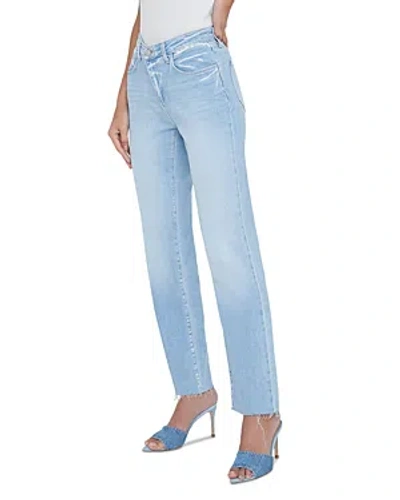 L Agence L'agence Milana Mid Rise Ankle Stovepipe Jeans In Olympia In Blue