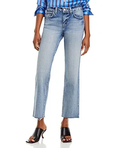 L Agence Milana Low-rise Cropped Straight Jeans In Ravine