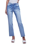 L Agence L'agence Milana Stovepipe Raw Jeans In Clemente