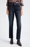 L Agence L'agence Milana Stovepipe Raw Jeans In Grainger