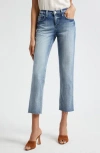 L Agence L'agence Milana Stovepipe Raw Jeans In Ravine