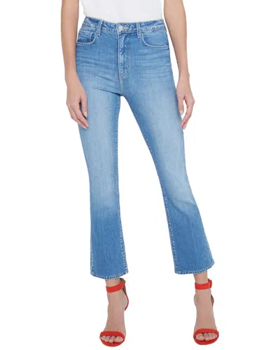 L Agence L'agence Mira High-rise Crop Micro Boot In Blue