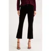 L'agence Mira Ultra High Waist Crop Micro Bootcut Jeans In Black