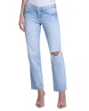 L'agence Nevia Low-rise Distressed Straight Jeans