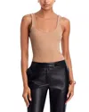 L Agence L'agence Nica Tank Top Bodysuit In Brown