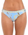L Agence Nicole Oversized Chain Classic Bikini Bottoms In Sky