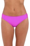 L Agence L'agence Nicole Shimmer Classic Bikini Bottom In Orchid