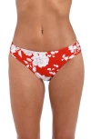 L Agence L'agence Nicole Ikebana Bikini Bottoms In Rouge