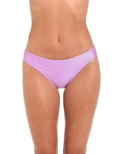 L Agence L'agence Nicole Shimmer Classic Bottom In Purple