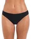 L'agence Nicole Solid Classic Bikini Bottom In Black